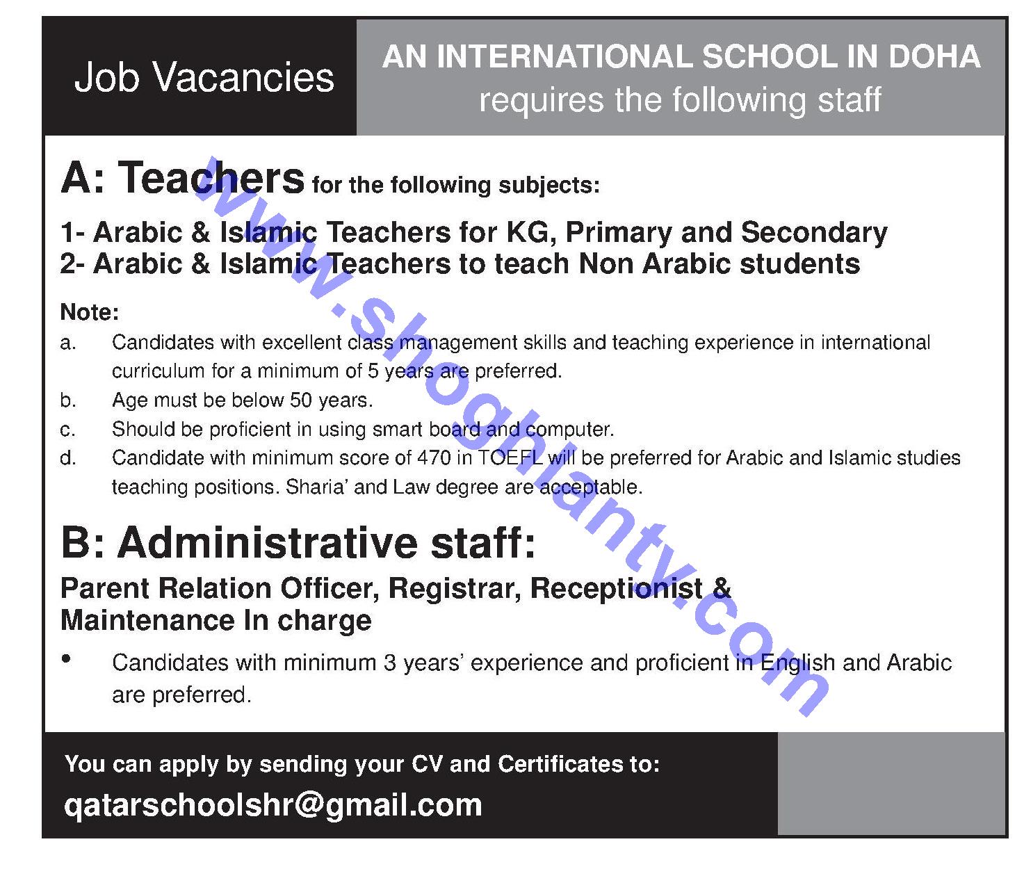 Jobs Receptionist Qatar 16 August 2020